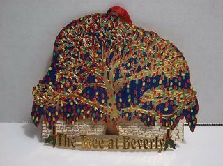 Highland Park Texas Iconic The Tree At Beverly Gold Plated Metal Ornament