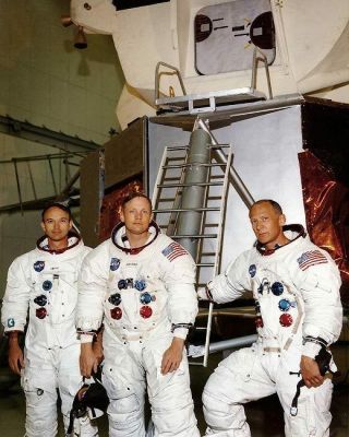 Apollo 11 Crew Training Portrait 8x10 Silver Halide Photo Print