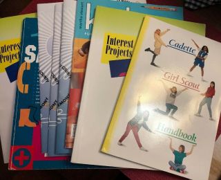 Girl Scout Cadette Handbook,  Interest Projects Books (2),  Gold Award Ideas More