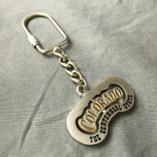Colorado Keychain Keyring The Centennial State Metal Spinner