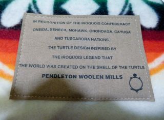 Pendleton Iroquois Turtle Blanket Z494 - 174 - 64 x 80 