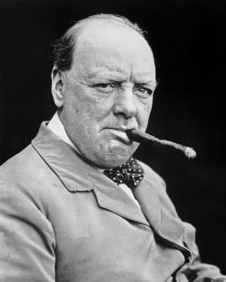 11x14 Portrait Photo: Winston Churchill,  Prime Minister Of United Kingdom