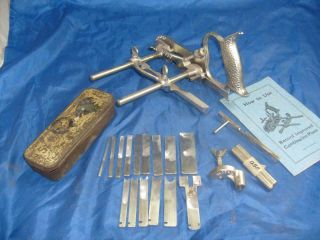 Record 050 Combination Plough / Beading Plane,  Set Of Cutters,  No Box