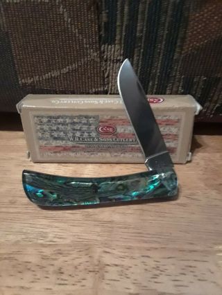 Case Xx Custom Abalone Sod Buster Rare Knife