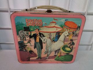 Vintage Aladdin Doctor Dolittle Metal Lunchbox No Thermos