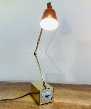 Rare Mid Century Tensor Brass Model 5975 Adjustable Desk Table Portable Lamp