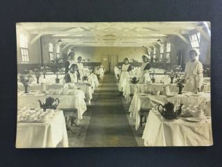 Postcard - P/c - Ww1 ? - Winchester - Dining Hall - Waitresses/nurses??