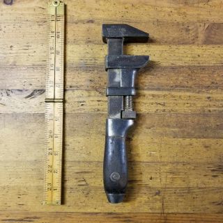 Rare Antique Adjustable Monkey Wrench • Vintage Coes Mechanic Old Tools ☆usa
