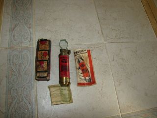 Vintage Presto " C B " Fire Extinguisher W/box And Instructions Clip