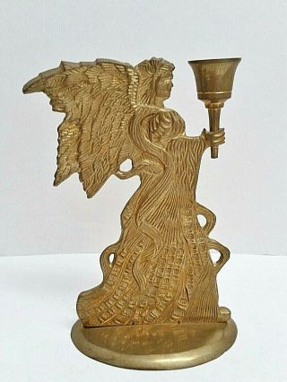 Vintage Angel Solid Brass Candle Holders - 8 