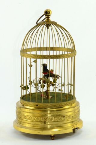 Karl Griesbaum Kg Singing Bird Cage Automaton Made In Germany (video)