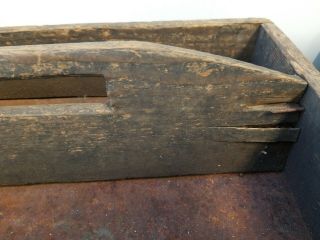 Antique Vintage Wooden Tool Caddy 17 