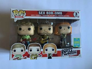 Sdcc 2016 Funko Pop Scott Pilgrim Sex Bob - Omb 3 Pack Exclusive 3pk