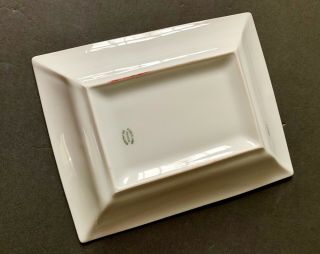 Signed CARTIER France SIHH 2008 ROMAN NUMERALS Limoges Plate Pin Dish Tray w BOX 8
