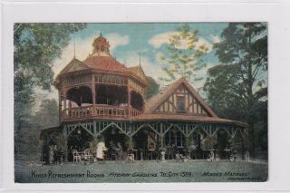 Vintage Postcard F.  W.  Niven Advert Kiosk At Fitzroy Gatdens 1900s