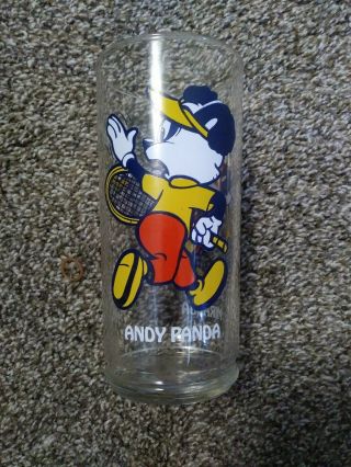 Vintage Woody Woodpecker Andy Panda Walter Lantz Promo Collectors Glass G260