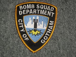 Batman Movie Prop Gotham Police Bomb Squad Patch