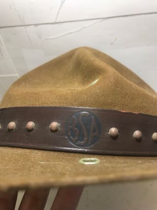 Vintage BSA Boy Scouts of America Scoutmasters Hat 2