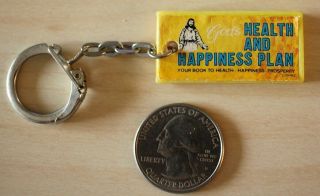 Health And Happiness Plan God First United Faith Plastic Keychain Key Ring 30647
