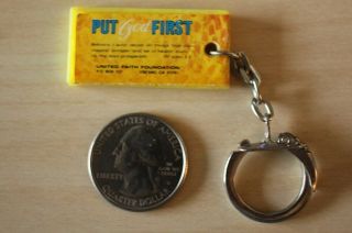 Health And Happiness Plan God First United Faith Plastic Keychain Key Ring 30647 2