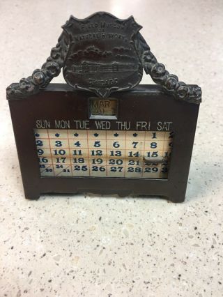 Vintage Tin Calander The Field Museum Of National History,  Chicago,  1928.  rare 2