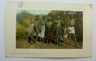 C1912 Postcard Of A Group Of West Australian Natives