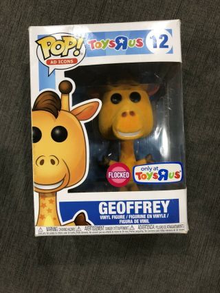 Funko Pop 12 Geoffrey The Giraffe Toys R Us Exclusive Flocked