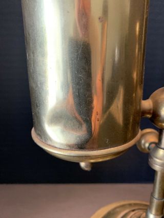 Antique Manhattan Brass Co.  Student Oil Lamp.  No Shade.  14” Tall Not Modified 3