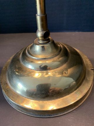Antique Manhattan Brass Co.  Student Oil Lamp.  No Shade.  14” Tall Not Modified 6