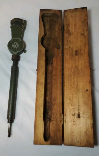 VINTAGE K.  R.  WILSON Tool Ford Rare in wood case 5