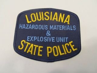 Louisiana State Police Hazardous & Explosive Unit Patch