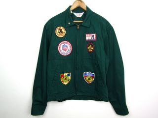 vintage 60s official Boy Scouts green jacket 1964 jamboree patch Kikthawenund 2