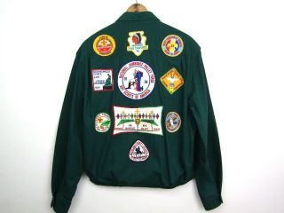 vintage 60s official Boy Scouts green jacket 1964 jamboree patch Kikthawenund 4