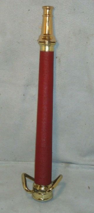 Vintage Antique Boston Woven Hose Play Pipe Fire Nozzle 30 Inch