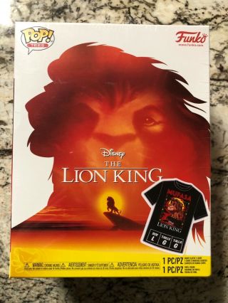 Lion King Pop & Tee Mufasa Flocked 495 Target Exclusive L Box Set
