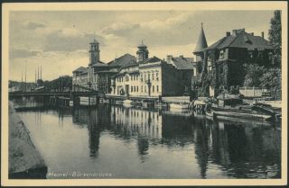 Klaipeda Old Vintage Postcard Memel Lithuania A1563