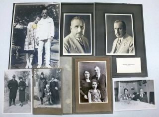 Russian China.  Harbin Dr.  Titzner Jewish Family 1919 - 36 Archive 8 Photos,  Card