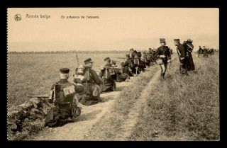Dr Who Belgium Army In The Field Vintage Postcard C78117