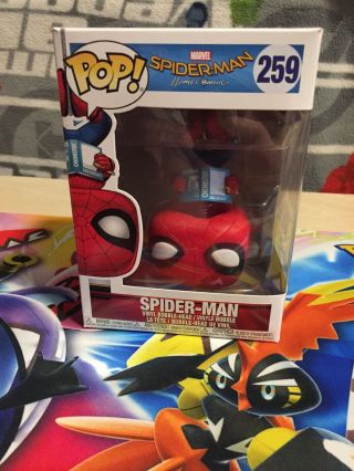 Funko Pop Spider - Man Homecoming Upside Down 259 Walmart Blu - Ray Exclusive