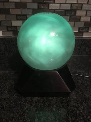 Rare 2001 Rabbit Tanaka Mystic Lite Light Glass Globe Lamp Green (read Descr. )
