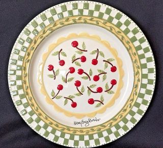 Mary Engelbreit Cherries Jubilee 10 1/2 " Dinner Plate Signed By Artist