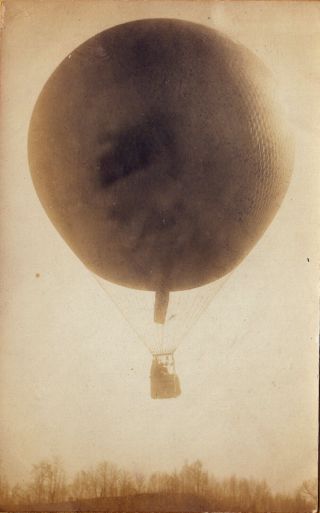 Londonderry,  Vt Rppc Balloon Ascension With Basket At The Fair C1906