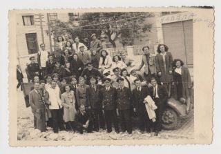 Greece Kavala Bulgarian Occ Ww2 Soldiers Pose To Truck Vintage Orig Photo /52077