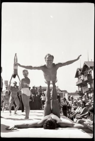 Vintage 1950s Bodybuilding Santa Monica California Negative 4