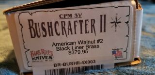 Bark river bushcrafter ii cpm 3v (American walnut/black liners) 7