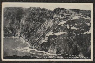 1932 Ireland Donegal Slieve League With One Mans Pass Postcard Sliabh Liag