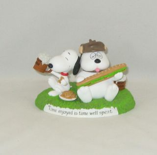 Hallmark The Peanuts Movie Snoopy & Olaf " Time Enjoyed Is Time Well Spent "