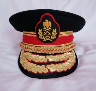 Colonel Gaddafi Military Army General Officers Parade Dress Visor Hat Cap