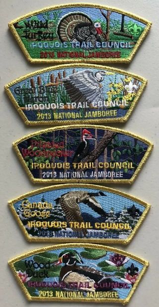 Iroquois Trail Council 2013 National Jamboree Patch Set BSA (Incomplete) 3