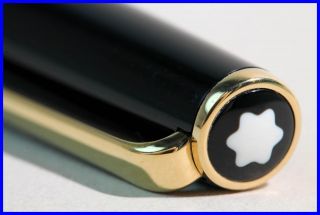 Montblanc Ballpoint Pen Classic Series In Black & Gold / Twist Mechanism
